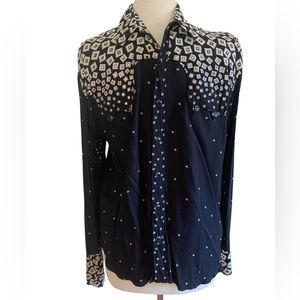 YVES SAINT LAURENT Men's rhinestone embellished cotton dress Shirt size 41/16